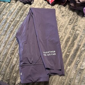 Peloton Black Athletic Leggings - Together We Go Far